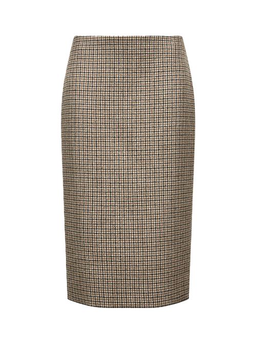 Gonna completo midi pied de poule P.a.r.o.s.h. | D621209LAURIE804 FANT BEIGE